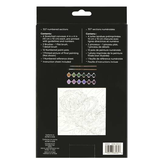 Flower & Snake Paint-by-Number Gallery Mini Kit by Artist's Loft®